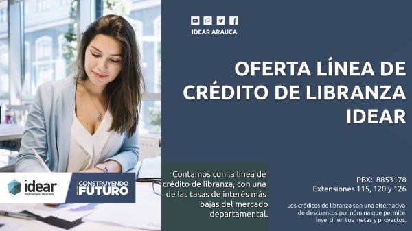 El IDEAR oferta la línea de crédito de Libranza con una de las tasa más bajas del mercado financiero departamental